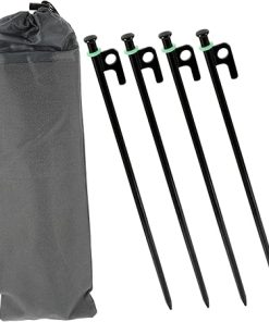 Heavy Duty Tent Stakes Set 9pcs Windproof Canopy Floor Nails