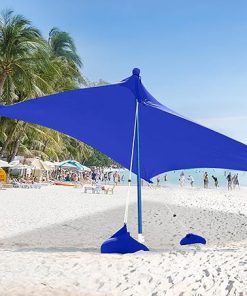 ABCCANOPY Portable Beach Sun Shelter 7×7 FT for Camping and Outdoors