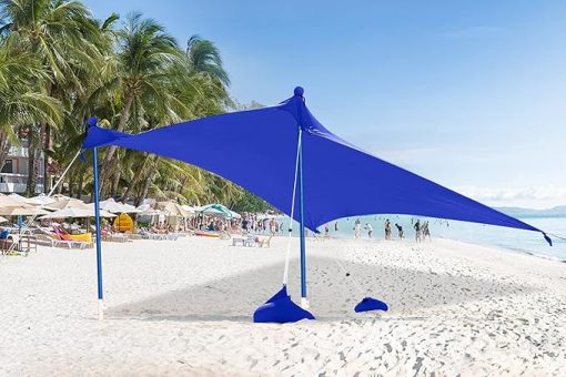 ABCCANOPY Portable Beach Sun Shelter 7x7 FT for Camping and Outdoors