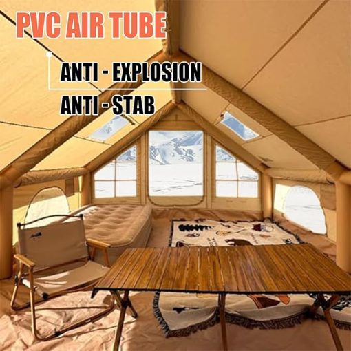 Easy Setup Inflatable Tent for Camping 4 Season Cotton Canvas Glamping - Image 2