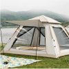 4 Person Waterproof Dome Tent with Double Doors and Windows 4