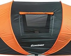 Spacious Pop-Up Camping Tent for 5 to 8 People in Black and Orange 2