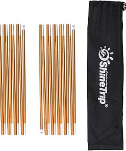 Aluminum Tent Poles Replacement Kit for Camping – 2 PCS Support Rods