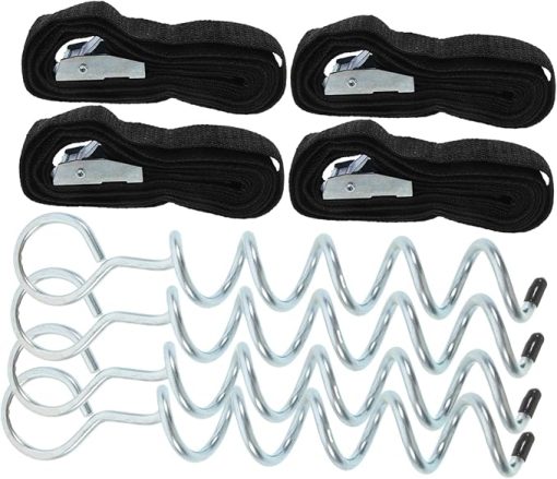 VICASKY Trampoline Tent Pegs Steel Ground Anchor Kit for Camping