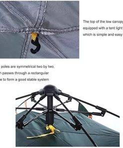 Quick Pop-Up Travel Tent for Fishing Camping and Hiking Adventures 2