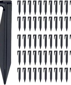 200Pcs J-Shaped Ground Stakes for Gardening Camping and Pet Fences