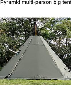 Family Teepee Tent with Stove Hole for Camping and Hiking 430x260cm 2