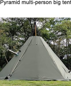 Hot Tipi Tents with Stove Hole Waterproof Family Camping Shelter 2