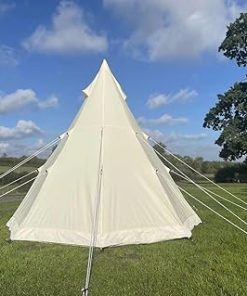 Spacious 4-Season Tipi Tent for Family Camping and Glamping 9.85ft