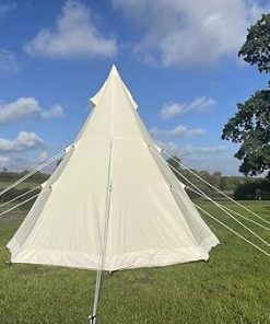 4 Season Waterproof Tipi Tent with Aluminum Poles and Vents 2