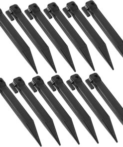 HEALLILY 50pcs Heavy Duty Lawn Mower Ground Spikes for Camping