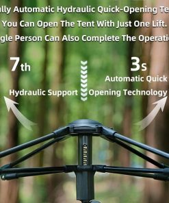4 Person Waterproof Pop Up Tent with 5000mm Sun Protection 2