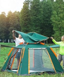 Pop-Up Family Camping Tent for 2-4 People Waterproof Instant Setup 2