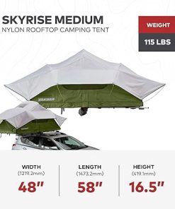 Yakima SkyRise Medium Rooftop Tent for 3 People with Ladder Green 2
