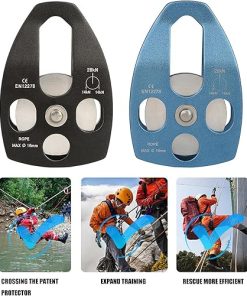 Climbing Pulley with Fixed Sideplates for Mountainous Environments 2