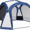 GYMAX Pop Up Beach Tent Instant Canopy with UPF 50+ Sun Protection 4
