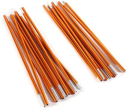Aluminum Tent Pole Repair Kit 13.28ft Flexible 2pcs for Camping