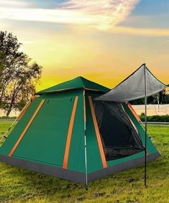 4-5 Person Waterproof Camping Tent with Rainfly and Mosquito Windows 2