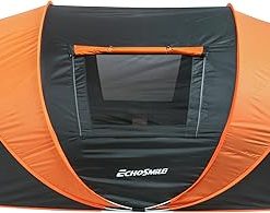 Black and Orange Pop-Up Camping Tent for 5-8 People Easy Setup 2