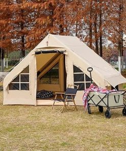 Waterproof Double Layer Glamping Tent for All Seasons and Fishing