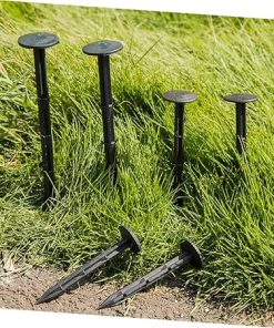 120 Black Plastic Ground Pegs for Tent Fixing and Outdoor Use 2