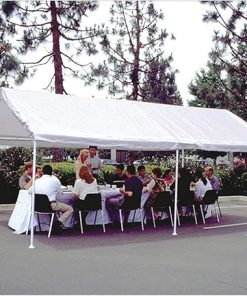 10×20 Vehicle Canopy White for Cars Trucks Events Weather Resistant