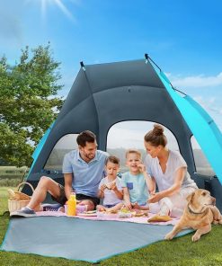Large Beach Tent with UPF 50 for Family Hiking and Camping 2