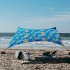Large Beach Tent 7ft Tall 9x9ft with Reinforced Corners and Cooler Pocket 4