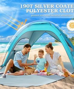 Bestonzon Beach Tent Large Pop Up Sun Shelter for Family Outdoor Use 2