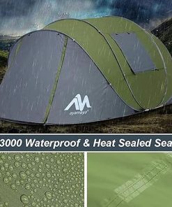 Double Layer Waterproof Pop-Up Tent for Camping with Vestibule 2