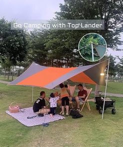 Lightweight Adjustable Aluminum Tarp Poles for Camping and Canopies 2