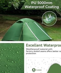 Clostnature 2 Person Ultralight Dome Tent for Camping and Backpacking 2