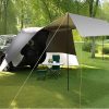 2 Person Folding Sun Lounger Black Steel Comfortable Outdoor Chair 3