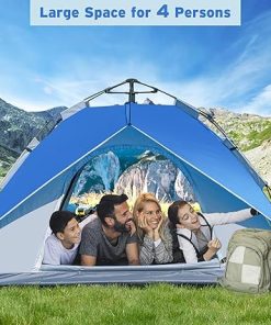 Tangkula 4 Person Portable Camping Tent with Removable Rainfly 2