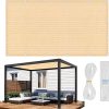 8-Sided Gazebo Screen Tent with Rain-Proof Cover for 10-12 People 3