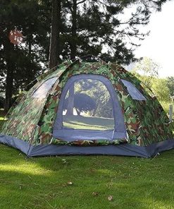 Hexagonal Camping Tent for 3-4 People Waterproof and Speed-Opening 2