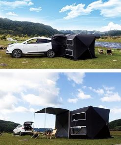 SUV Family Camping Tent with Awning for Outdoor Travel and Hiking 2