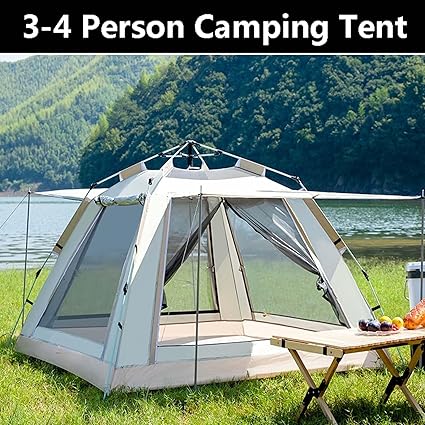 Ultralight 83x83x55 Inch Waterproof Camping Tent for 2-4 People 2 Ultralight 83x83x55 Inch Waterproof Camping Tent for 2-4 People - Image 2
