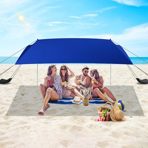 Beach Tent Sun Shelter UPF50+ Portable Pop Up Canopy for Outdoors