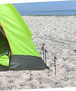 Mikikit 9 Pack Stainless Steel Tent Stakes for Windproof Camping 2