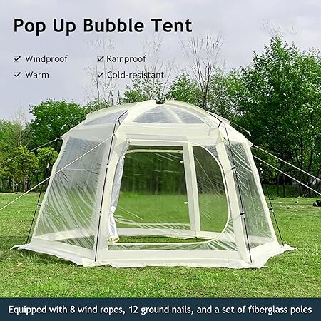 8-12 Person Pop Up Bubble Tent for Patios Outdoor Screen House 2 8-12 Person Pop Up Bubble Tent for Patios Outdoor Screen House - Image 2