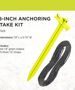 18 Inch Anchoring Stake Kit for Landscaping Tents Inflatables 3-Pack 2
