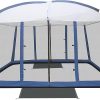 Beach Shade Sun Shelter by Skybed with Built-in Sand Bags – Lightweight, Durable, Small Pack Size – Fits in Carry-On Luggage – Easy, Simple Setup (Extra Large (9’x9′ – 90″ Poles), Warm Gray) 3
