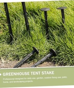100 Black Ground Nails for Gardening Lawn Stakes with Sharp Tips 2