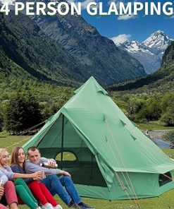 Lightweight 4-6 Person Yurt Tent UPF50+ Waterproof Glamping Tent 2