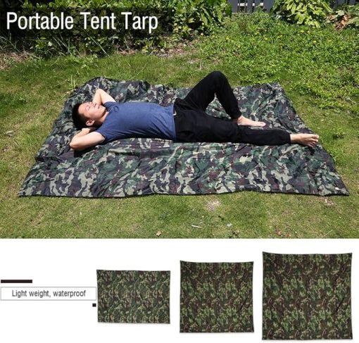 Waterproof Cam Shelter Tent Tarp Portable Lightweight Rainproof Mat - Image 2