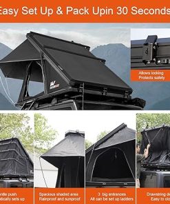 Hard Shell Rooftop Tent Easy Setup Waterproof SUV Truck Overlanding 2