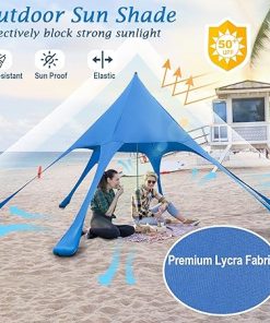 Goplus 20×20 FT Beach Canopy with UPF50+ Sun Protection and Carry Bag 2