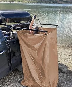 Vehicle Awning Shower Room with LED Light,Car Side Shower Tents – SUV Truck Bathroom Tent for Camping Privacy Shelters,Outdoor Portable Instant Changing Room 2