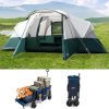 Playdo Canvas Bell Tent Awning Family Sun Shelter for Camping Hiking 4